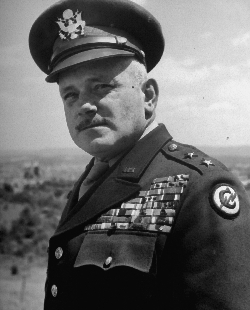 Gen. Ernest Harmon wearing Constabulary patch - 19...