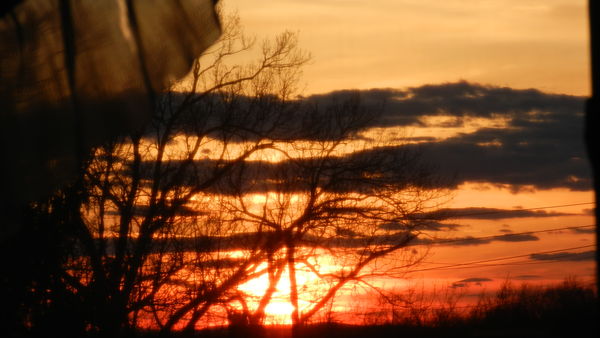 Sunset from our livingroom window!...