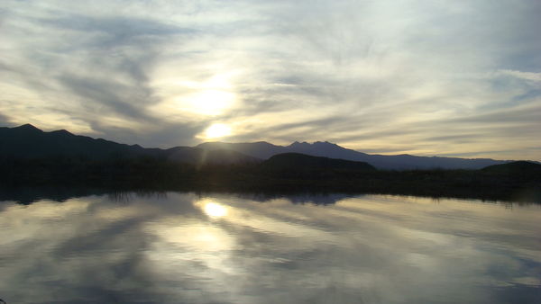 Sunset over Lake Roosevelt AZ...