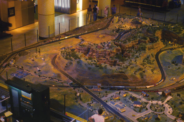 #9 For many years they had an O-scale model train ...