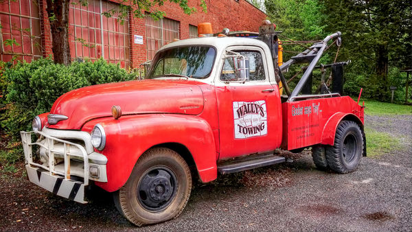 Walley's tow truck (Goober worked at Walley's stat...