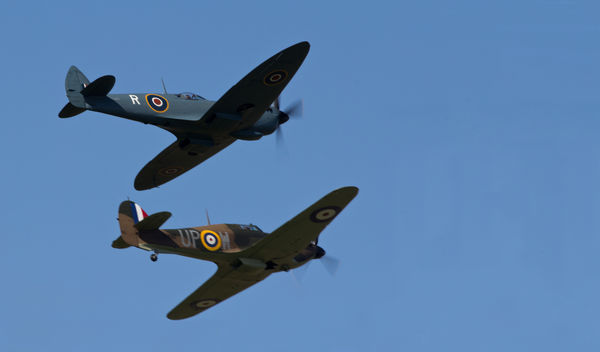 Spitfire and Hurricane...