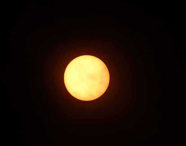 View of Sun thru solar filter...