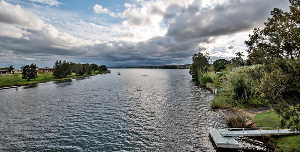 Unique clouds over the creek: D750/Tamron 15-30mm @ 15mm. These were ...