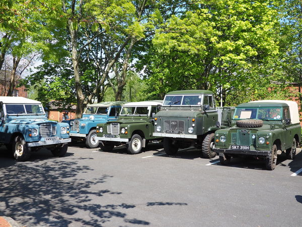Assorted Land Rovers also not made in Leyland...