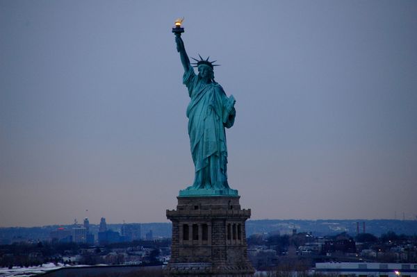 Lady Liberty at home...