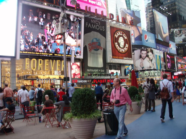 Times Square-not too busy...