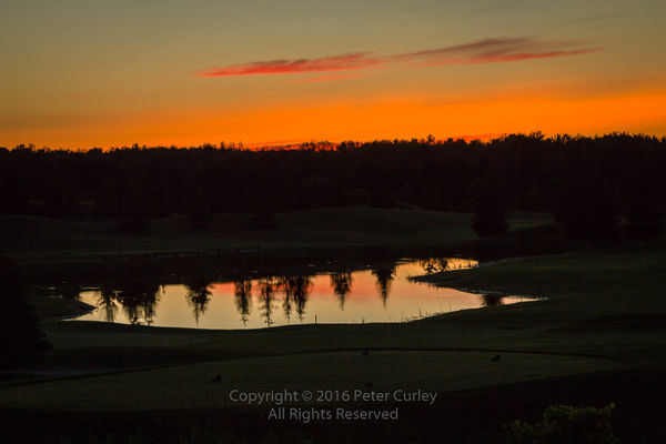 Baxter Creek Golf Course at sunset...