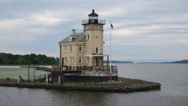 Rondout Lighthouse. Located at entrance to the Hud...