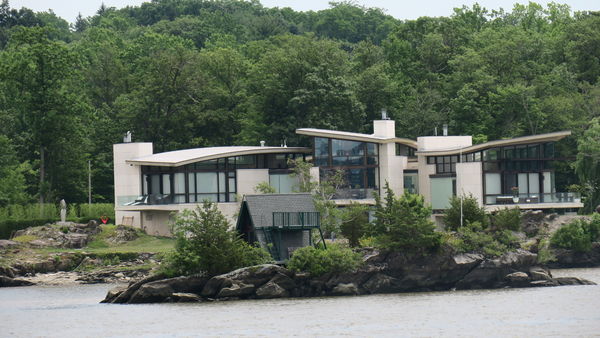 Another large home overlooking the Hudson River....