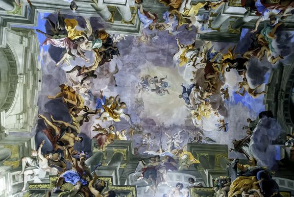 Ceiling Fresco in cathedral...
