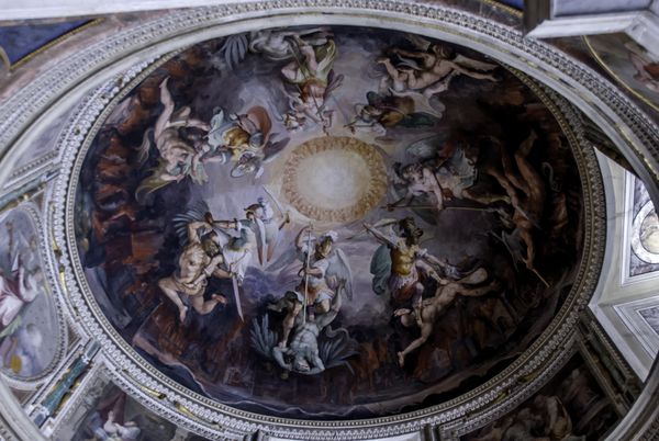 Fresco in a Dome of Cathedral...