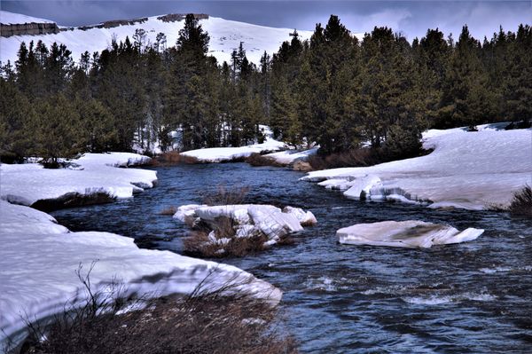A pristine mountain stream....