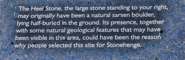 Heel stone Info....