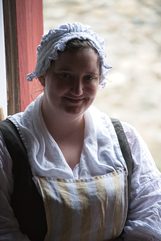 Fortress of Louisbourg Captains house re-enactor...