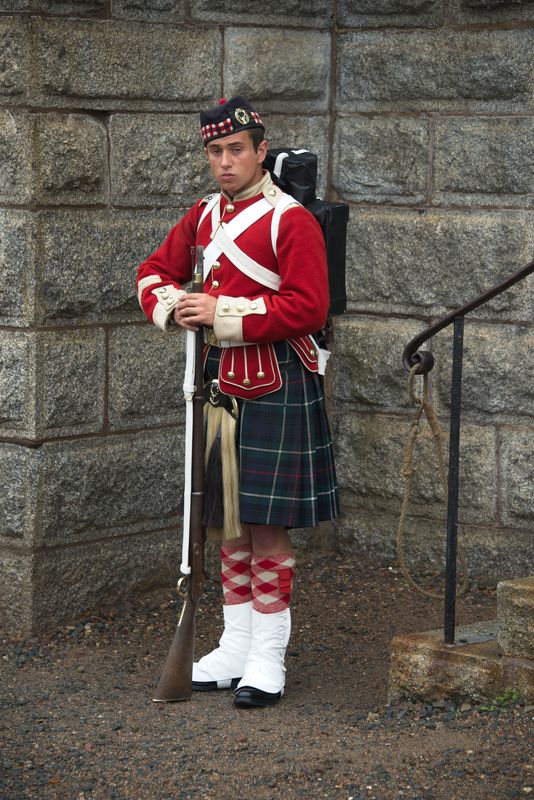 78th Highlander on guard duty at the Citadel...