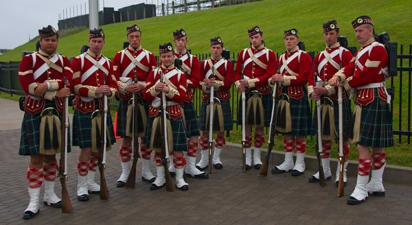 78th Highlander Military group at the Citadel...