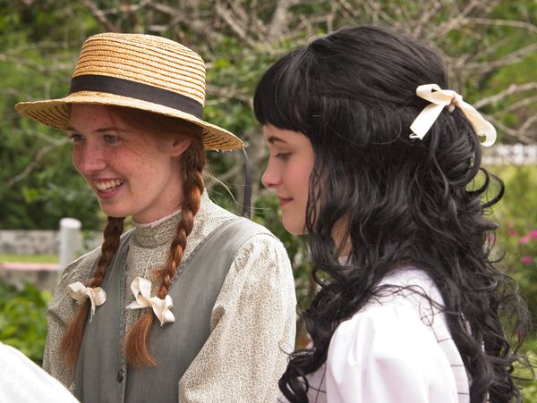 Anne of Green Gables and friend Diana...