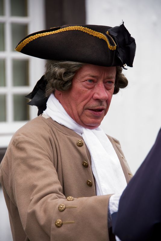 Naval Captain Re-enactor at Louisbourg Fortress...