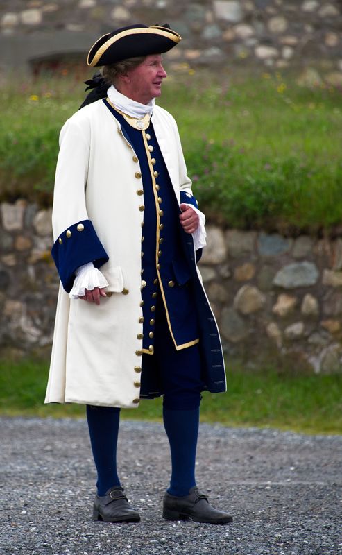 Lord Governor Re-enactor at Louisbourg Fortress...