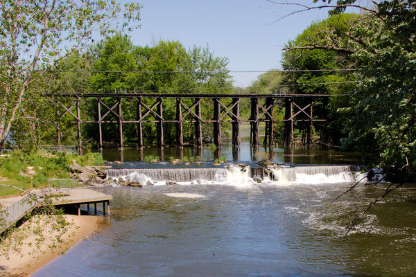 Hamilton Mill Pond Railroad Bridge...