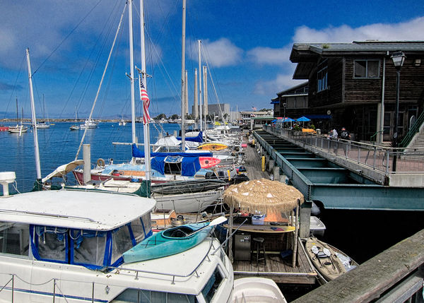 Dock Side with great cafes...
