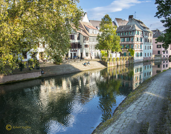 Canal Scene Strasbourg France...