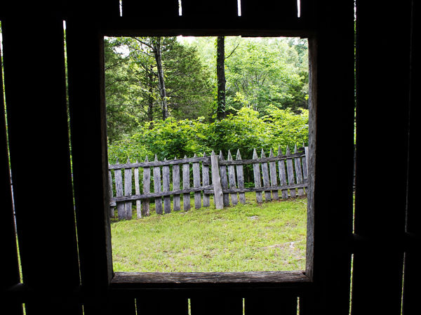 A paneless window in the Collier Homestead, Tyler ...