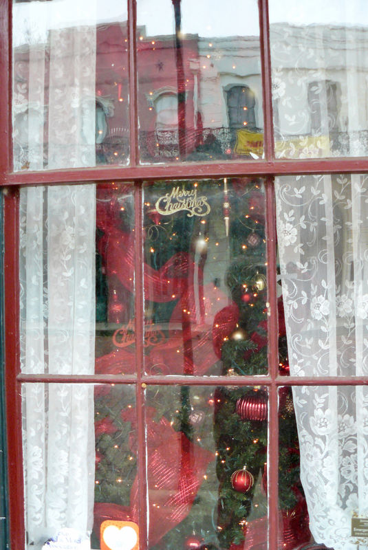 Window of the Jefferson Hotel on Christmas Day 201...