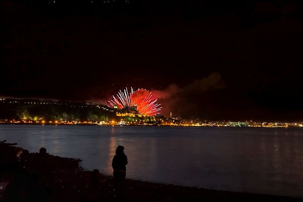 Last Sunday there was a fireworks expo on the rive...