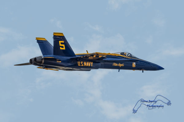 Blue Angel 5, piloted by Cmdr. Frank Weisser, Lead...