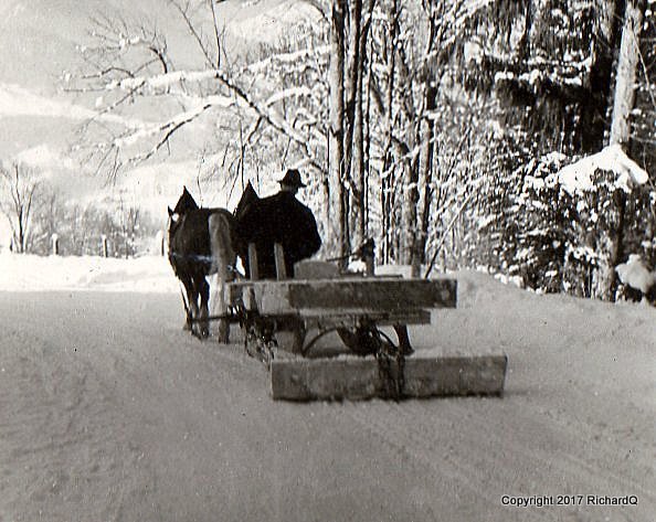 Traditional Bavarian two-HP snow plow - 1946...