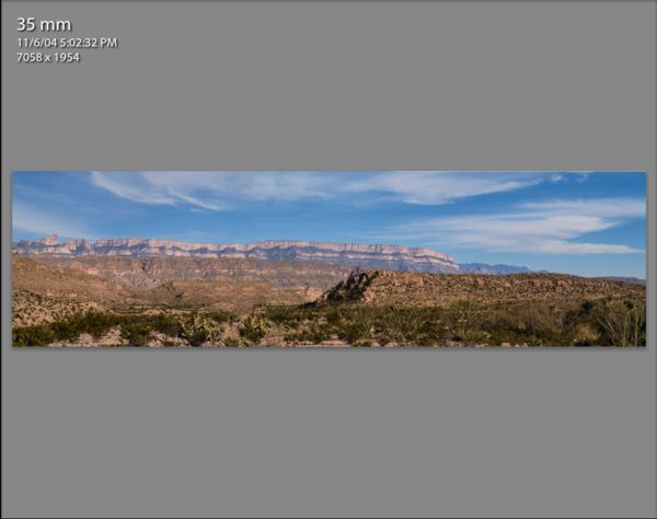 Lightroom panorama. Taken on the road to the hot s...