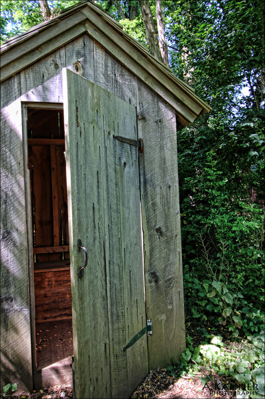 Single hole outhouse......
