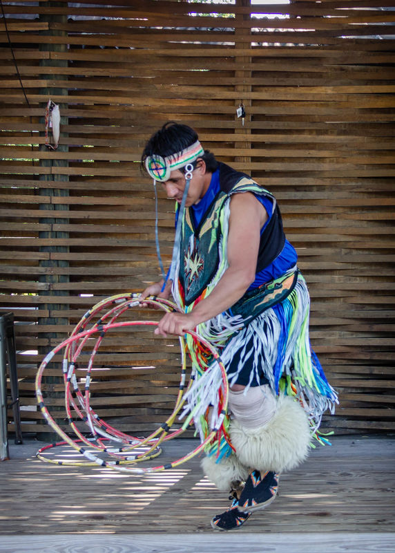 Dancer performing a Native American Dance...