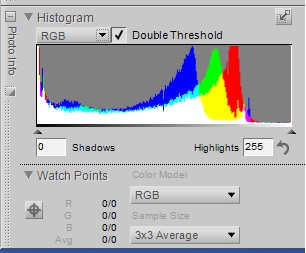 Double threshold feature in histogram can be used ...