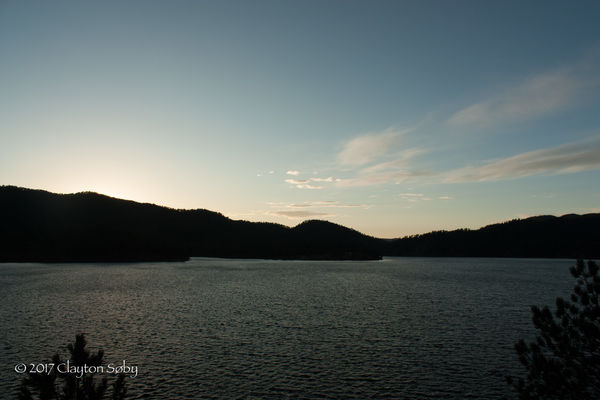 Pactola Reservoir at Sunset...
