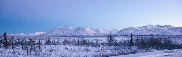 The Chugach Mountains along the Glen Highway, well...