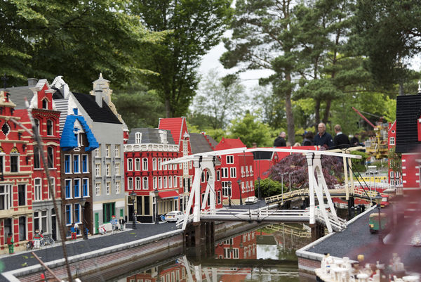 a display of one of Amsterdams canals and brigde i...