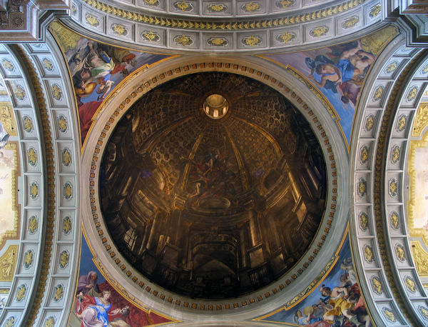 Ceiling detail from the Church of Saint Ignazio, R...