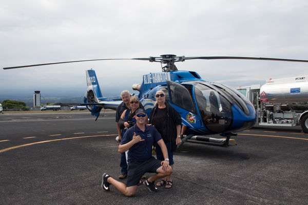 My Friends and me, our Pilot and Chopper...
