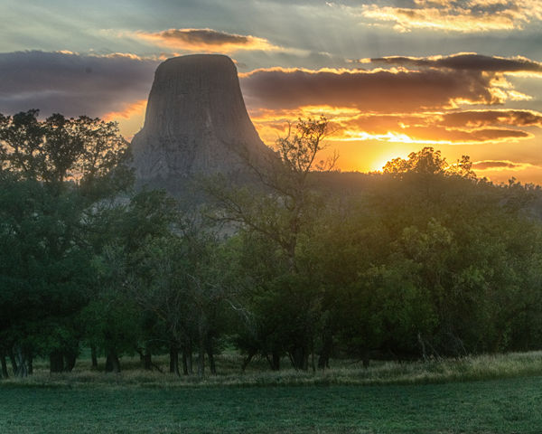 Sunset Devil's Tower, WY...