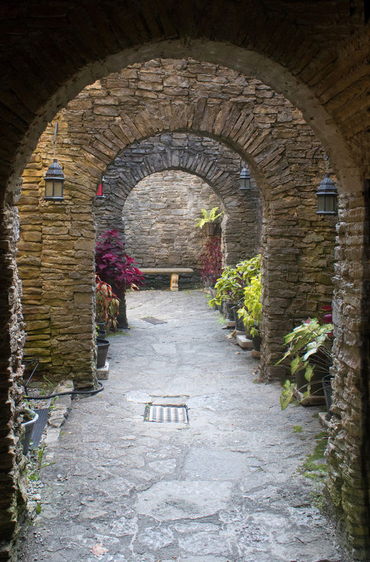 Arched walkway...