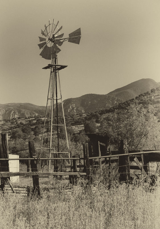 Old West Windmill...