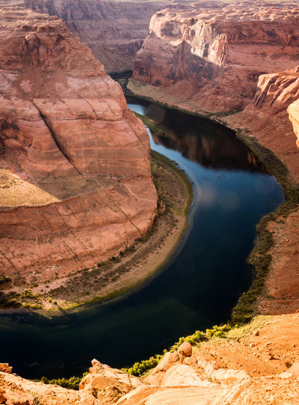 Horseshoe Bend, late afternoon...