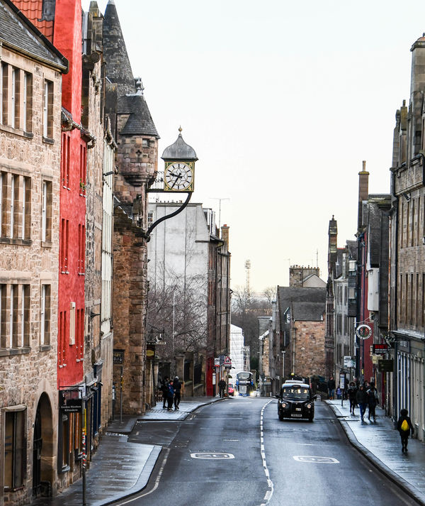 Looking down the Canongate...