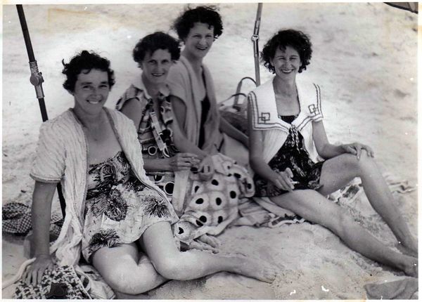 My mum on the right, and friends.  Loved those cig...