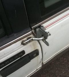 I replaced the broken door latch on her car....
