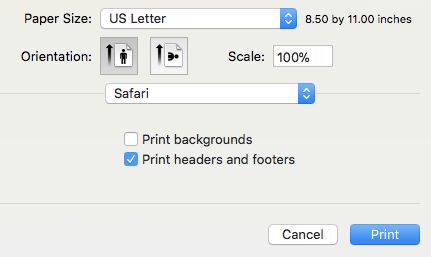 Part of the MacOS 10.13.2 Print Driver Dialog...
