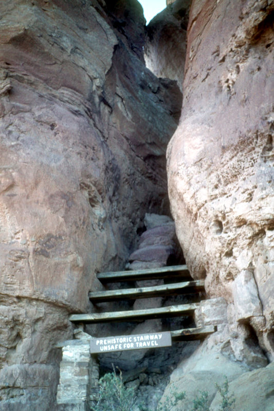I actually went up this stairway to the rim in 197...